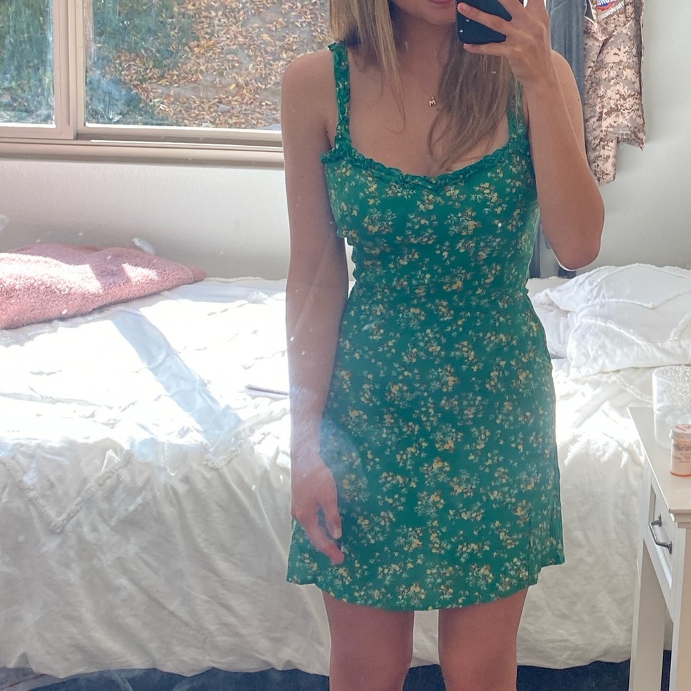 Faithfull the Brand Esther Tie Mini Dress